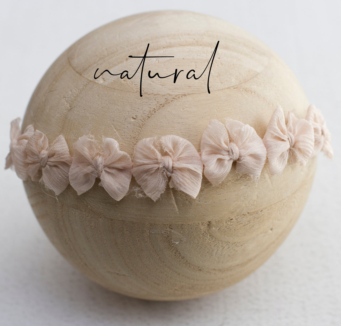 Natural | Natural Crinkle Tiny multi bow