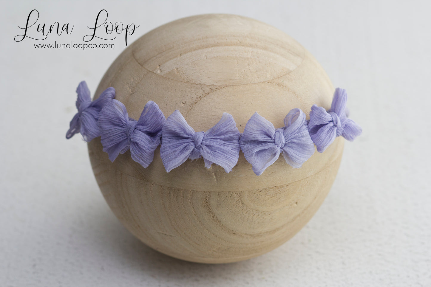 Purple | Lavender Crinkle Multi bow