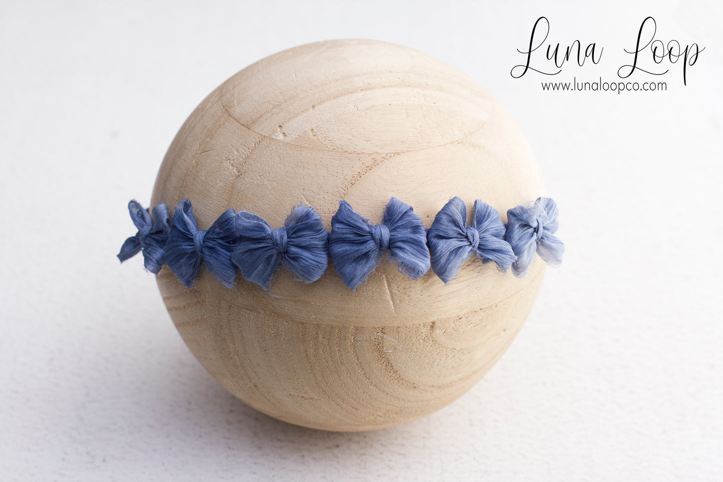 Blue | Sapphire Crinkle Tiny Multi bow