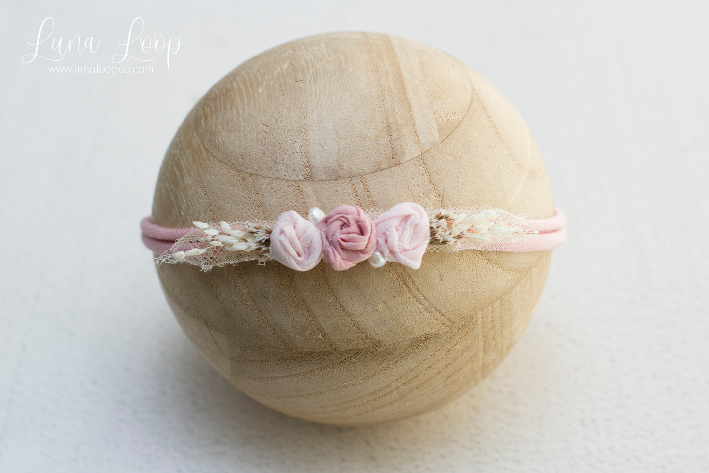 Pink | Pink Rosette tieback