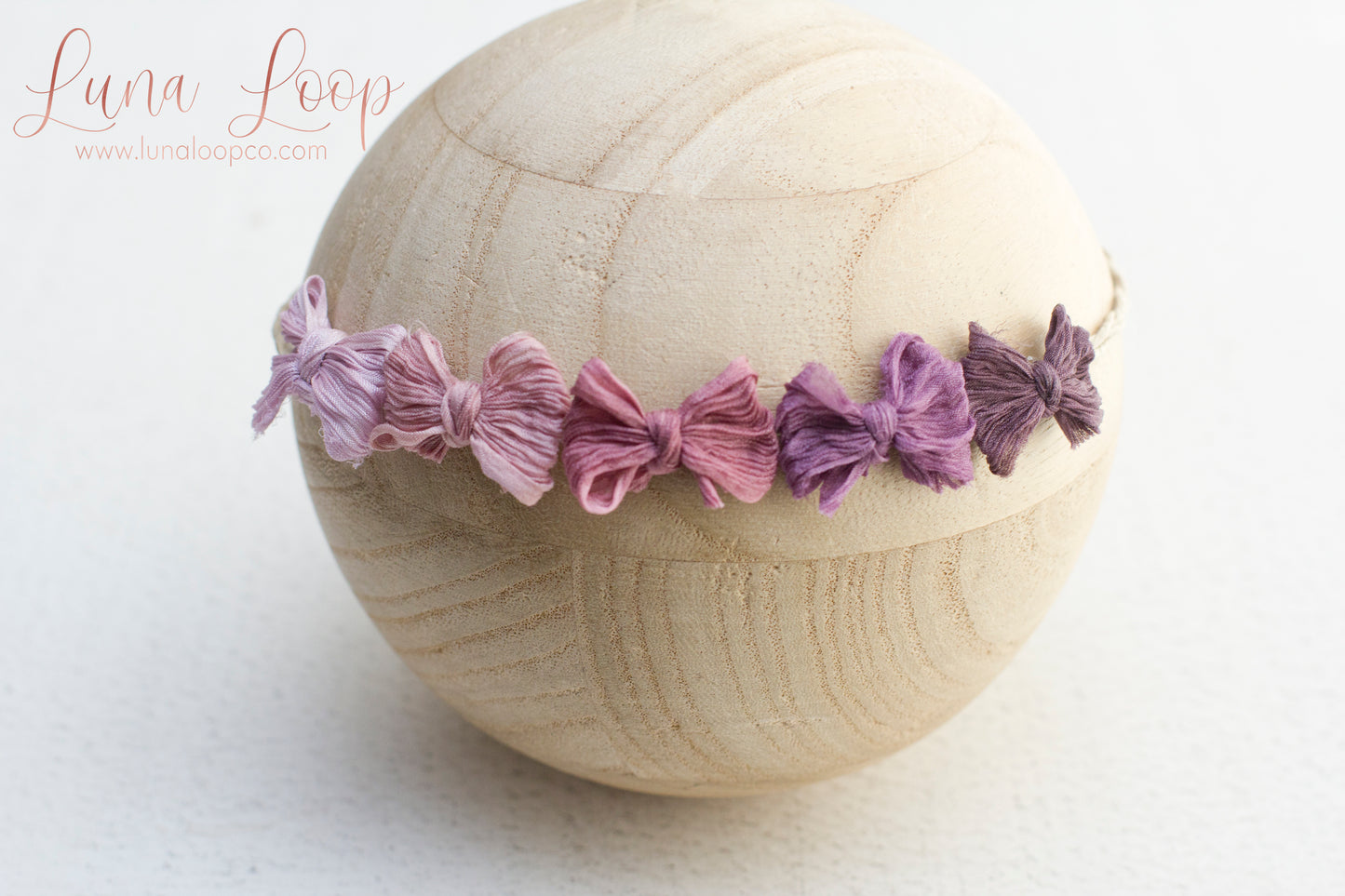 Mauve | Crinkle Ombre Tieback