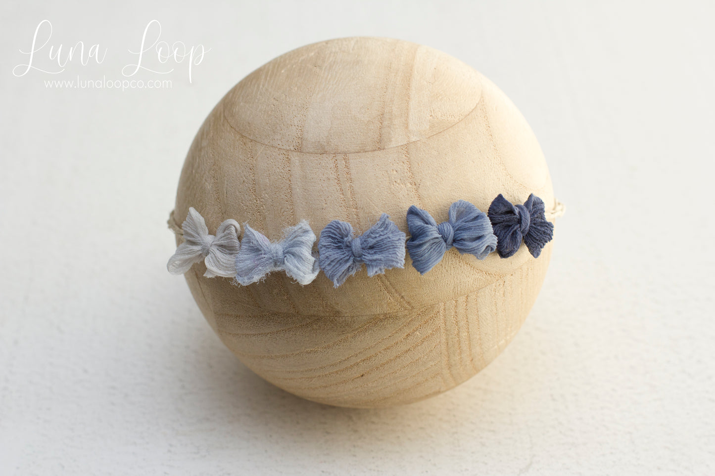 Blue | Ombre Crinkle Tieback