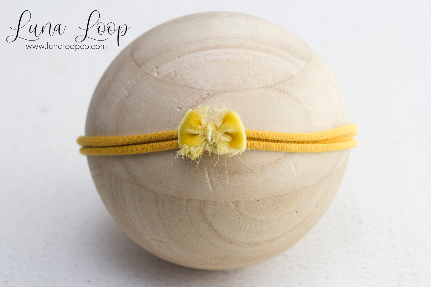 $ Yellow | Tiny Velvet Bow