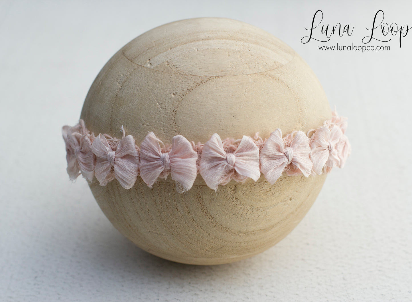 Pink | Blush Crinkle Tiny multi bow