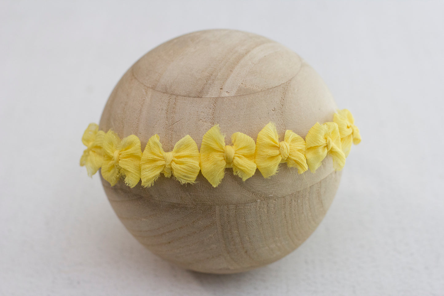 Yellow | Crinkle Tiny Multi bow