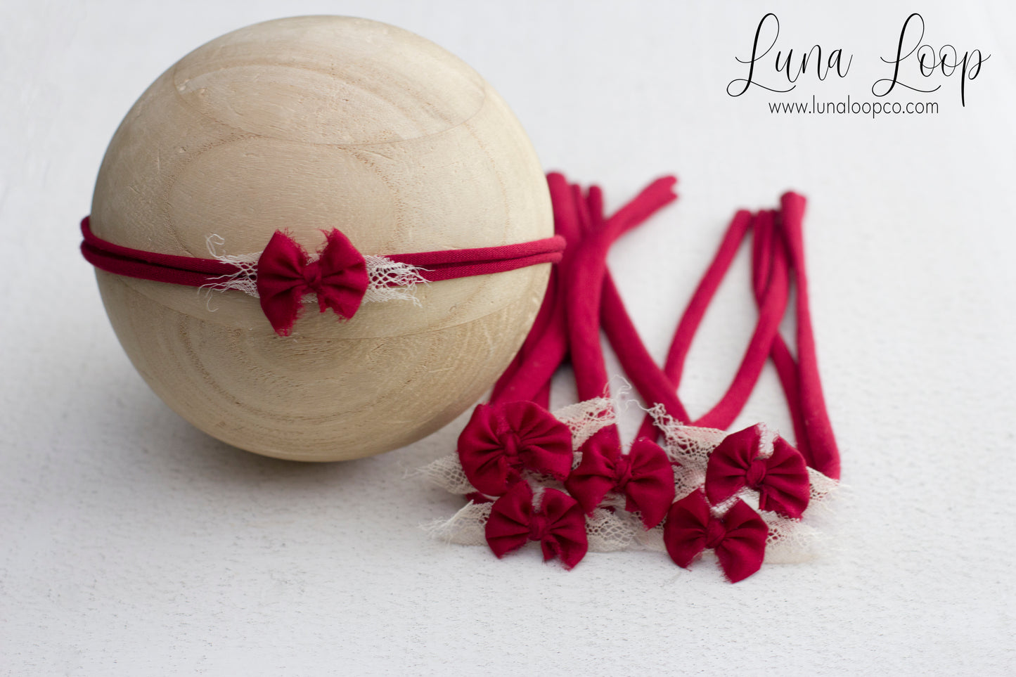 Red | Ruby Perfect little lace bow