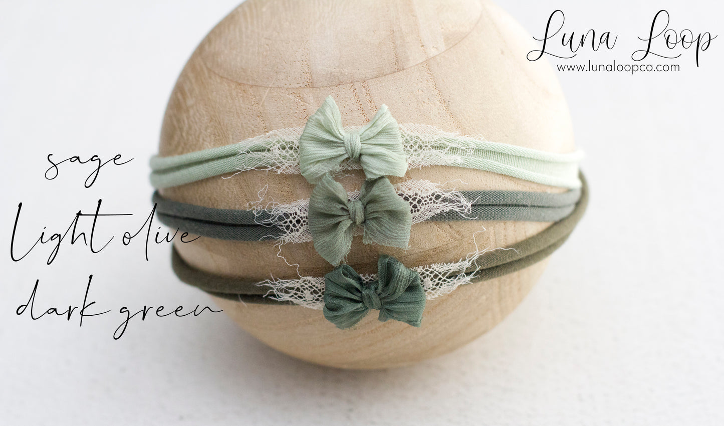 Green | Perfect little lace bow