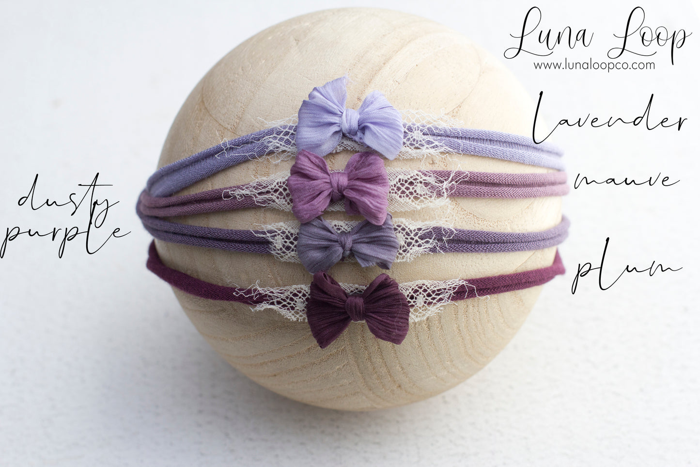 Purple | Perfect little lace bow