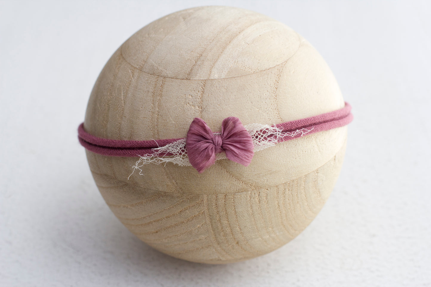 Pink | Deep Dusty Perfect little lace bow