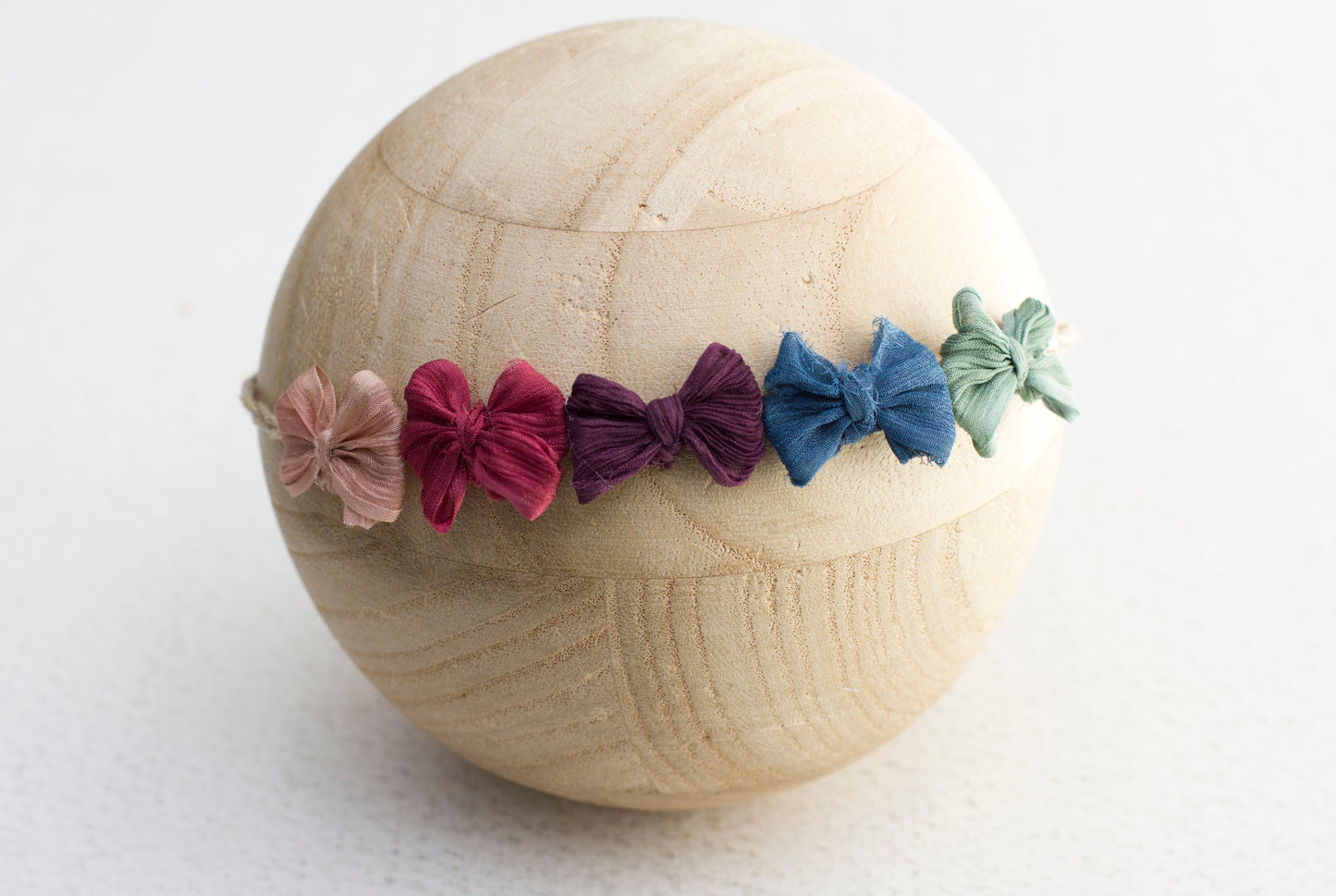 Rainbow | Jewel tone Crinkle Tieback