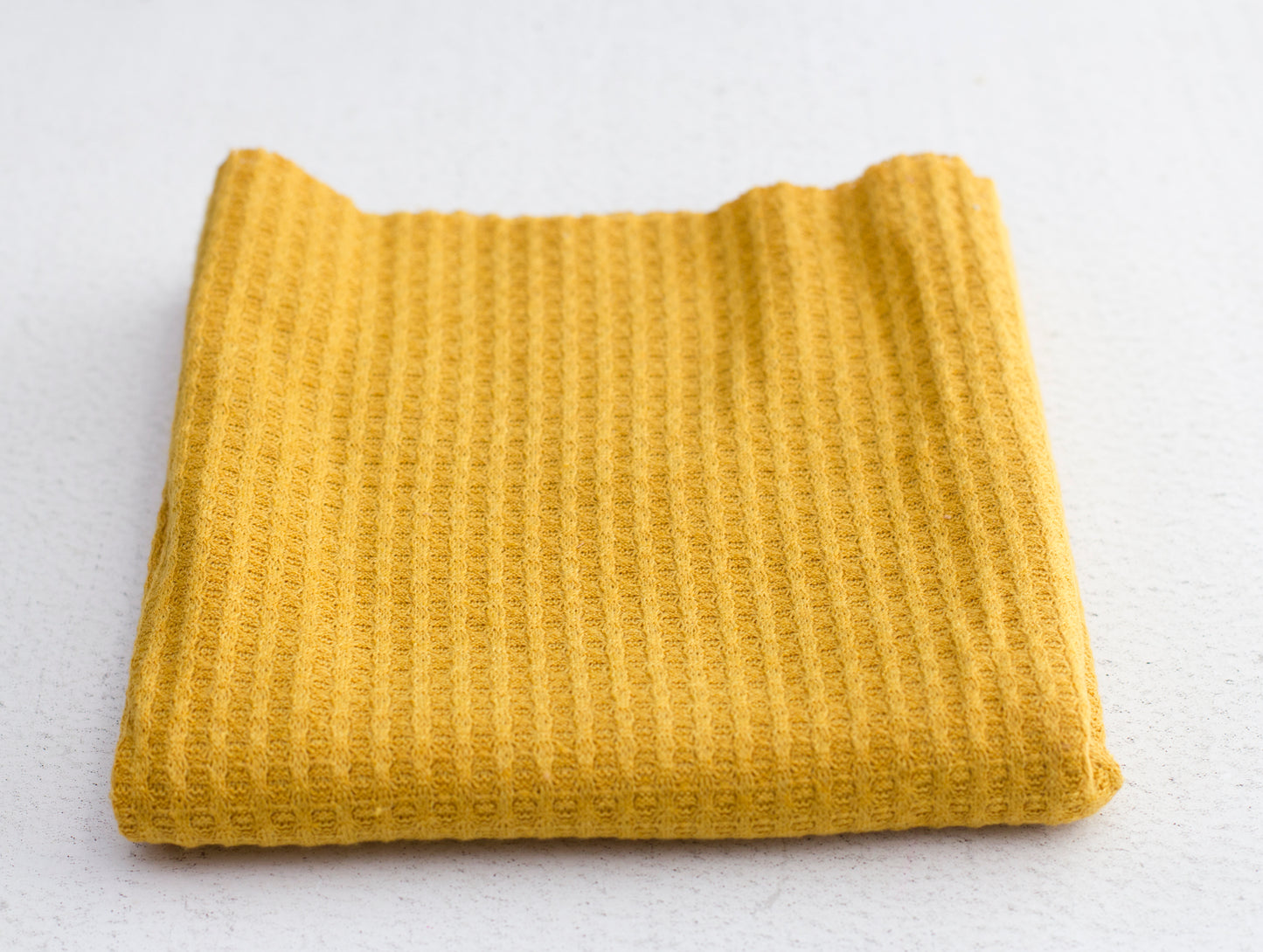 Mustard | Waffle knit wrap