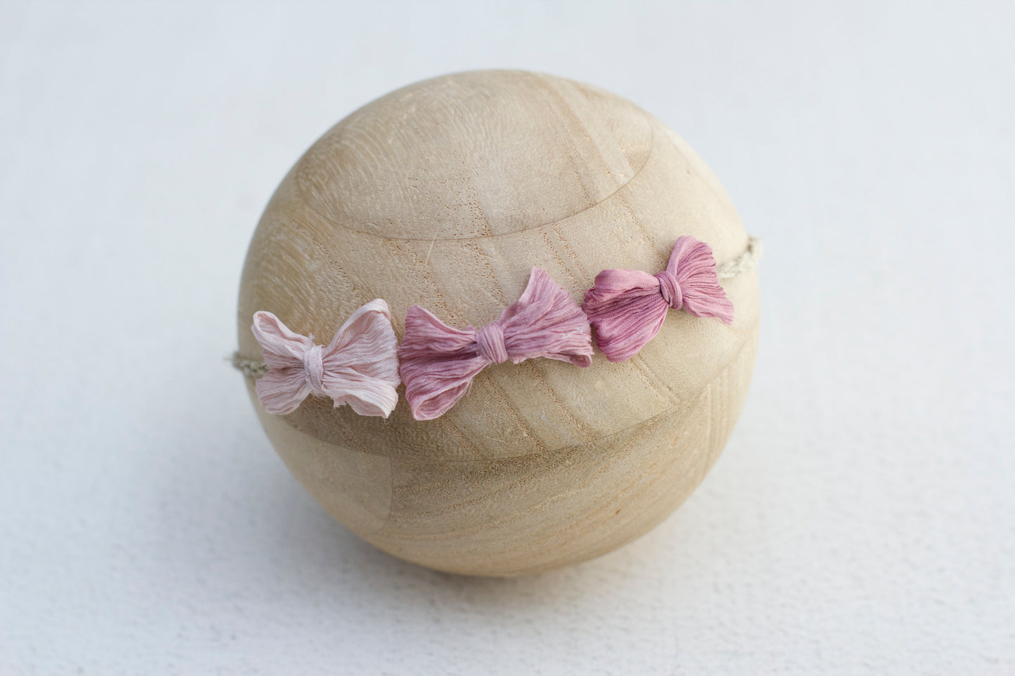 Ombre triple bow Tieback