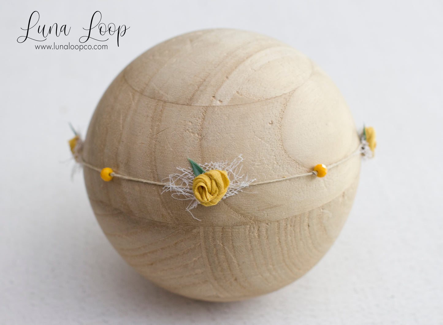 Avery Rosette Mustard tieback