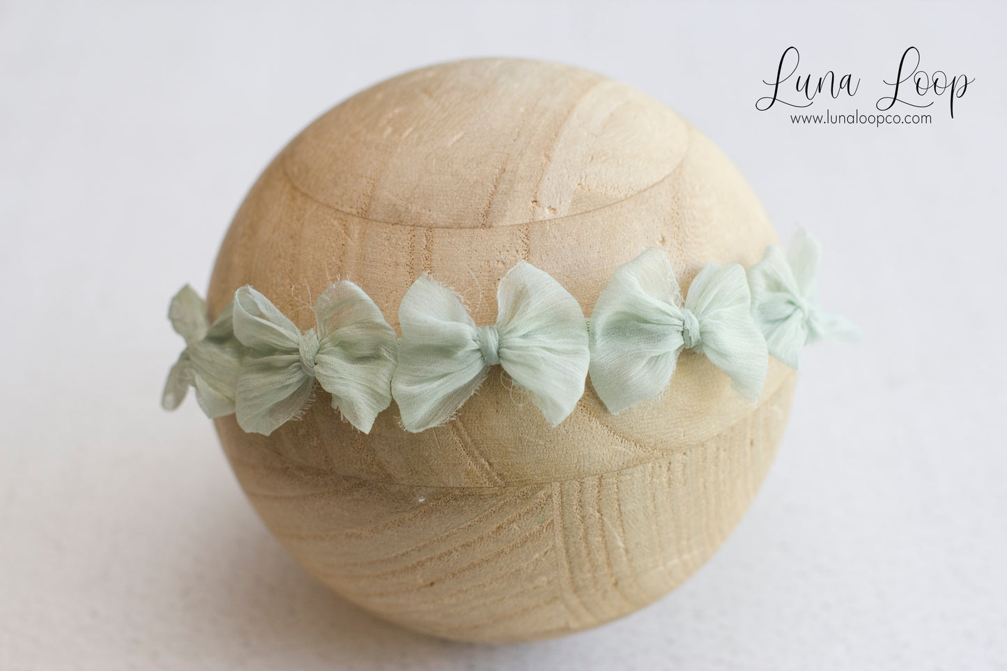 Green | Greenmint Crinkle Multi bow