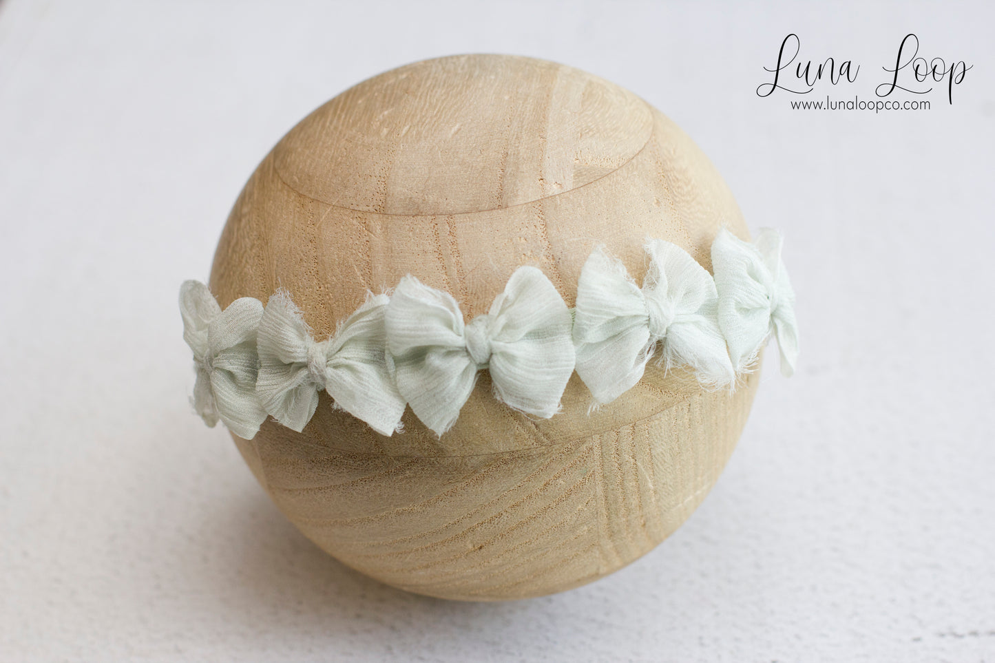 Green | Greenmint Crinkle Multi bow