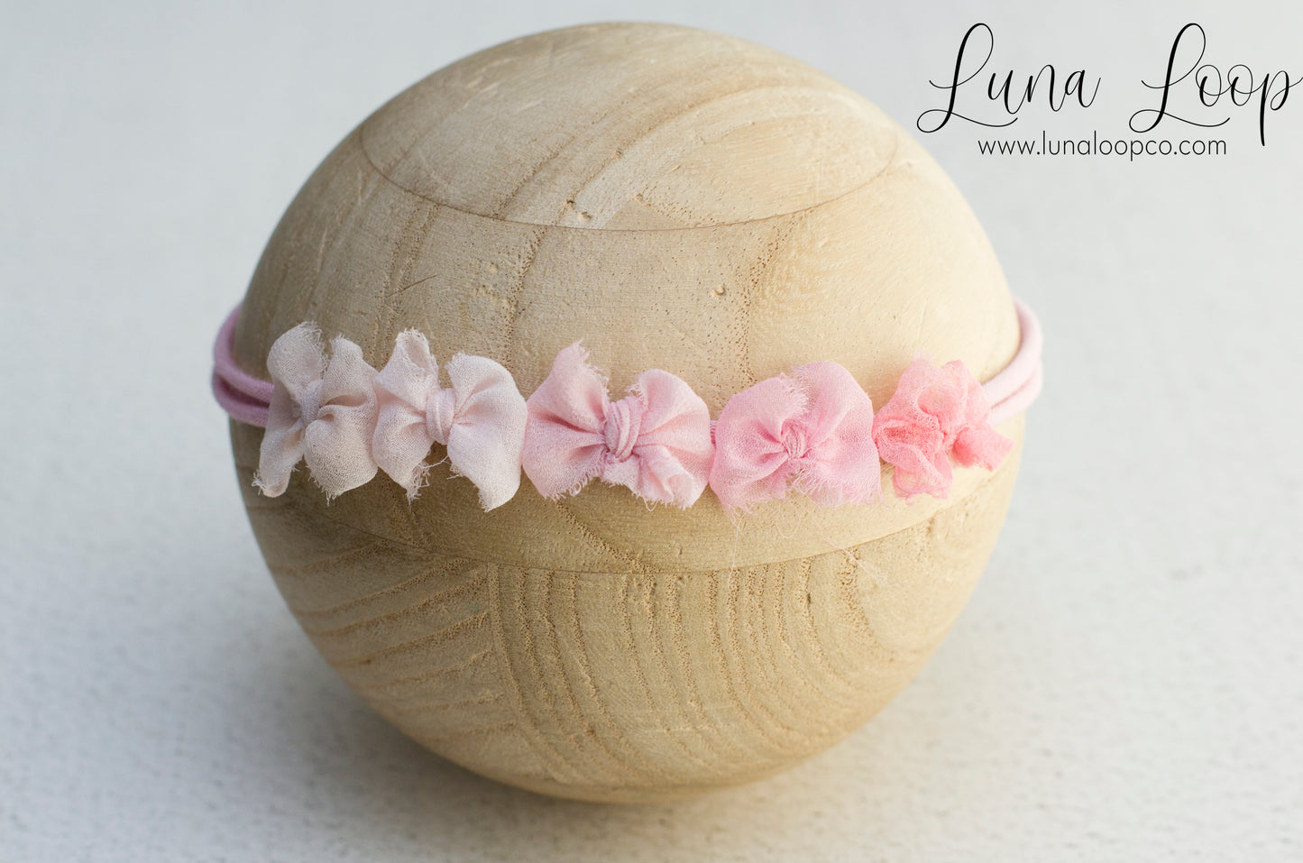 Pink | Ombre bow Tieback