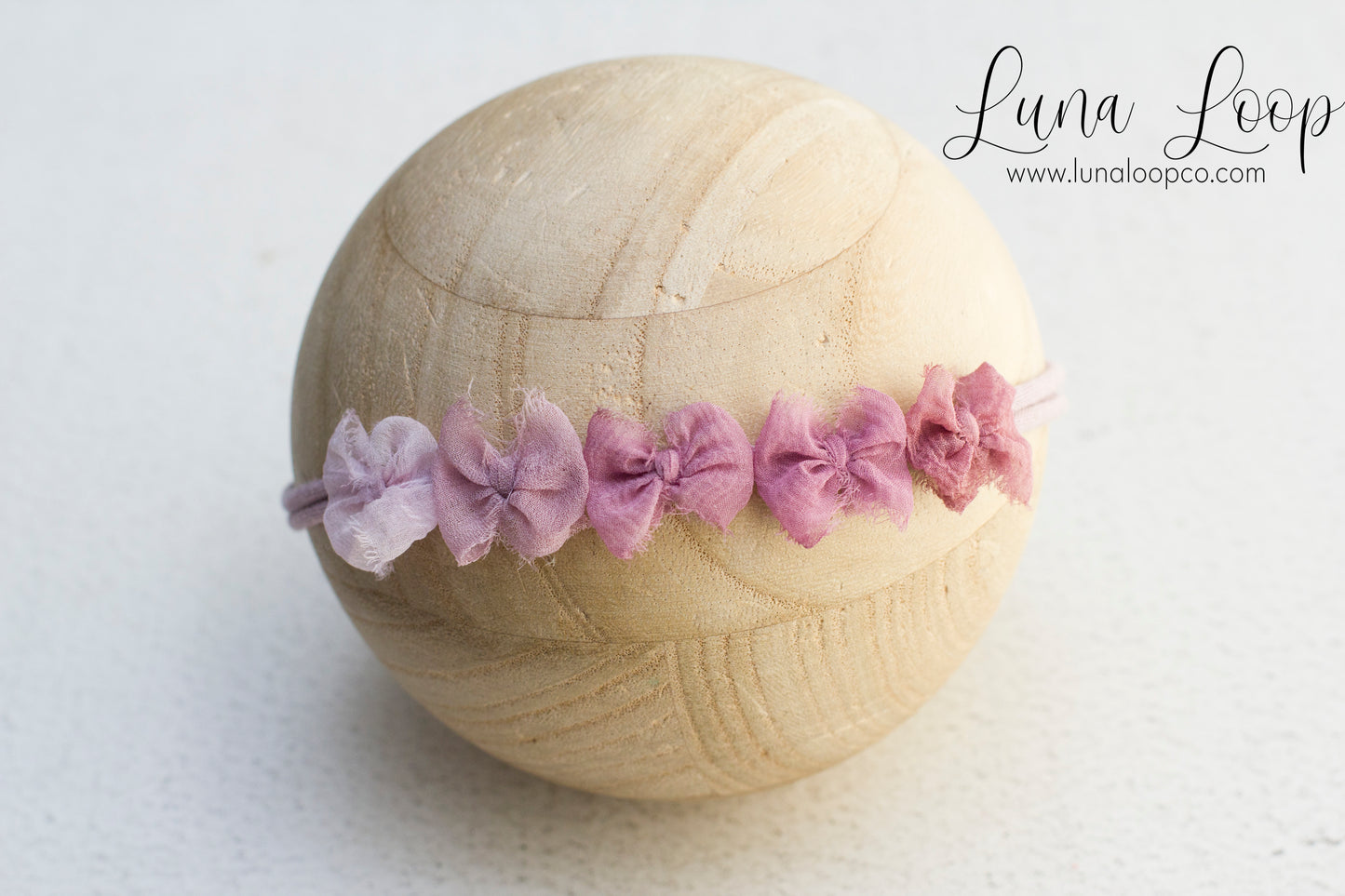 Mauve | Ombre bow Tieback