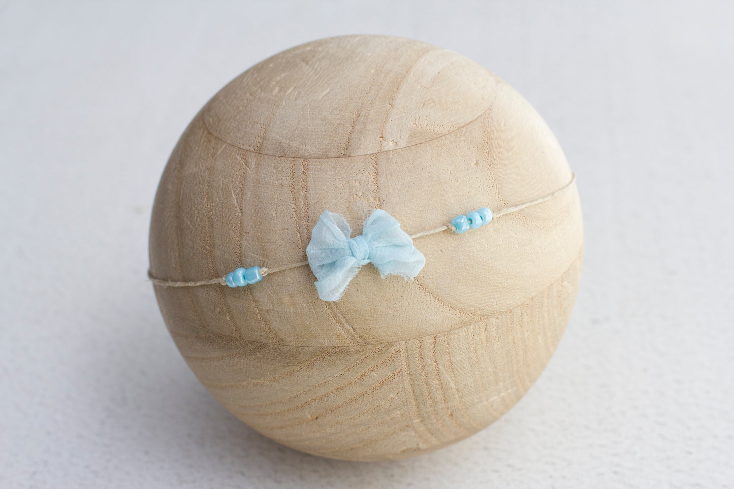 Blue | Bow Bead Tieback