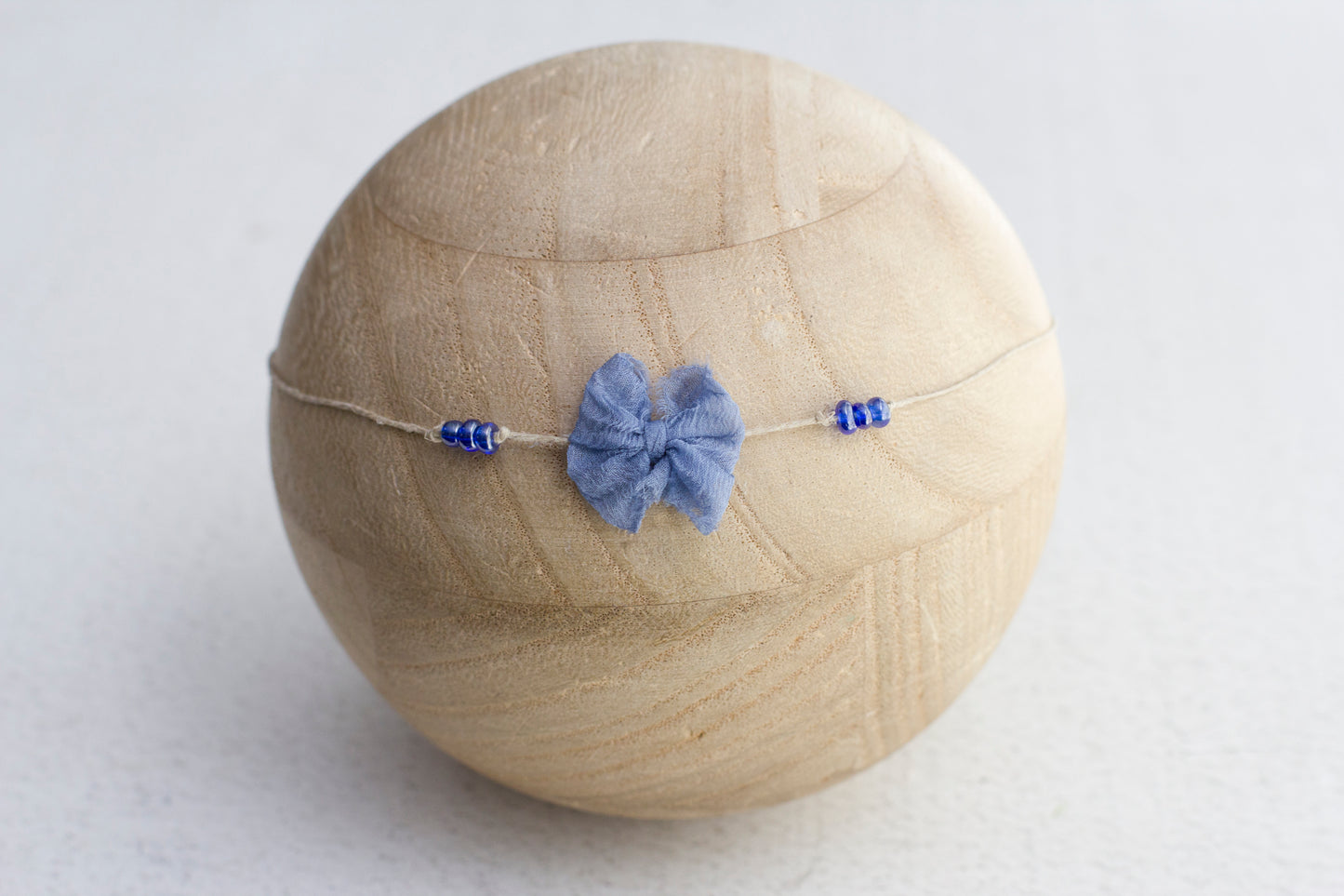Blue | Bow Bead Tieback