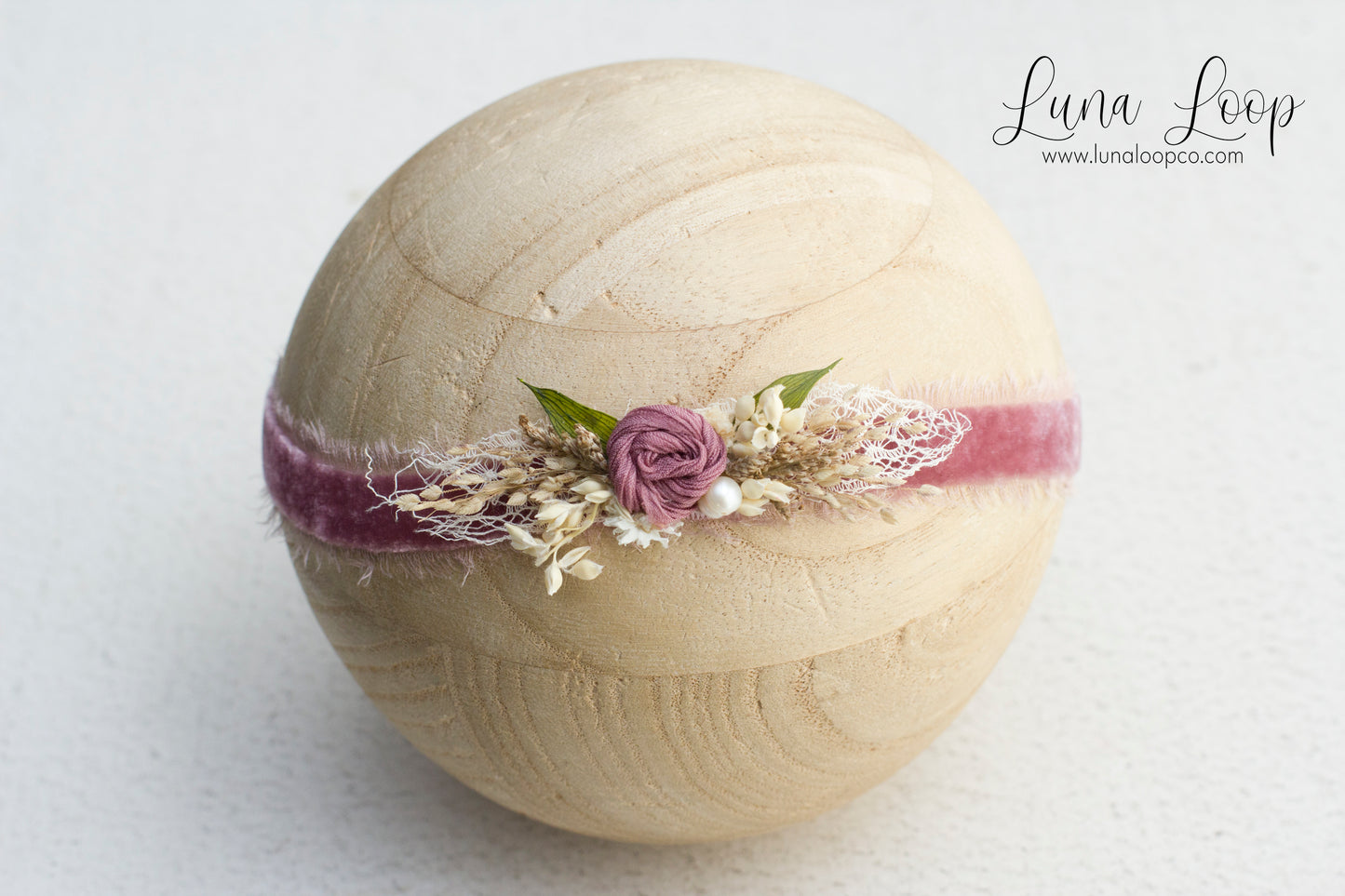 Pink | Deep Dusty Luxe Velvet Tieback