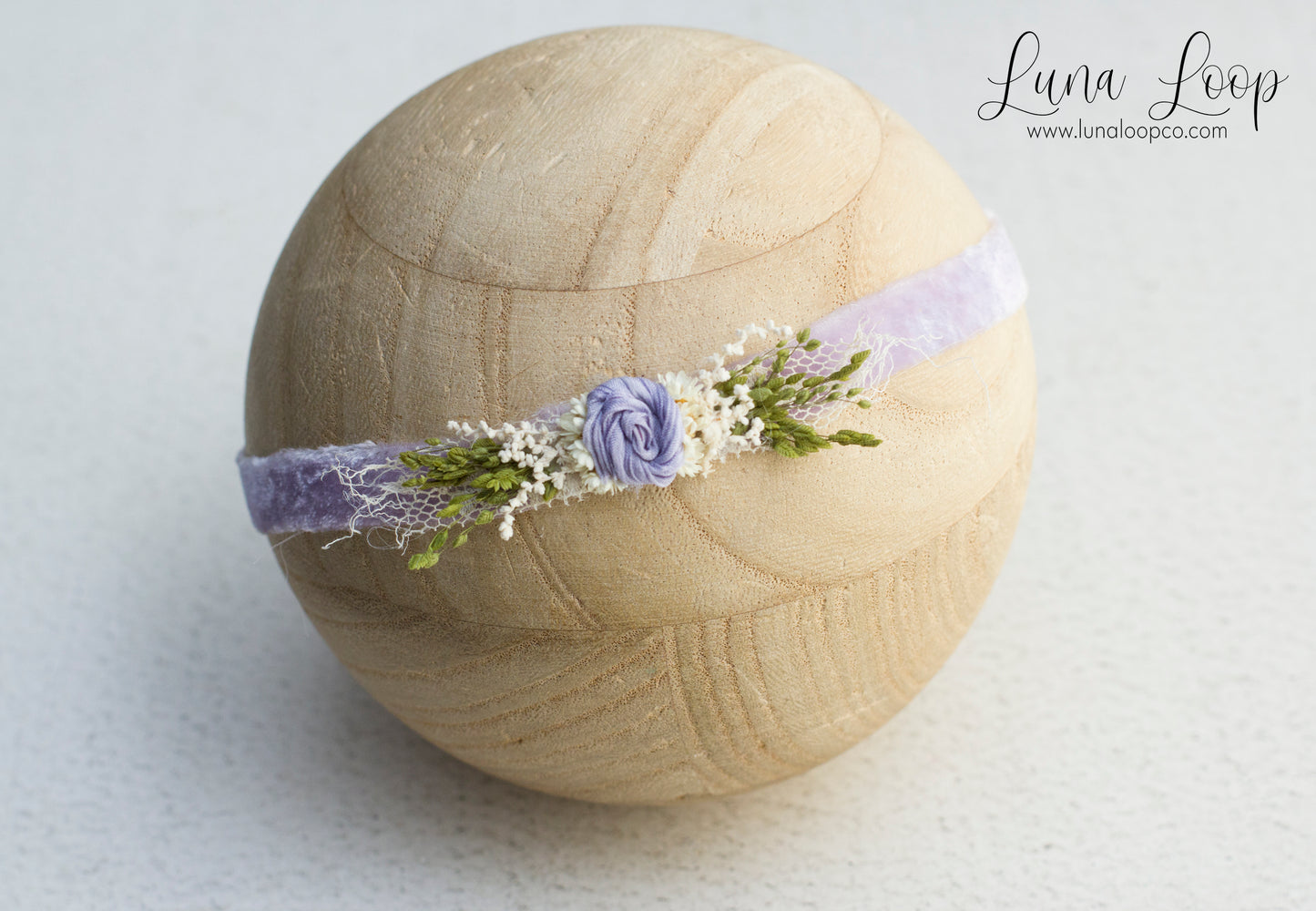 Purple | Lavender Luxe Velvet Tieback OOAK