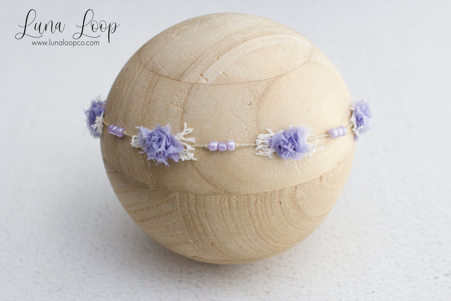 Purple | Lavender Shabby Tieback