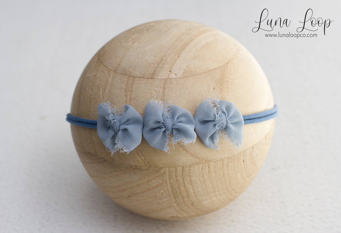 Blue | Dusty Blue trio bow