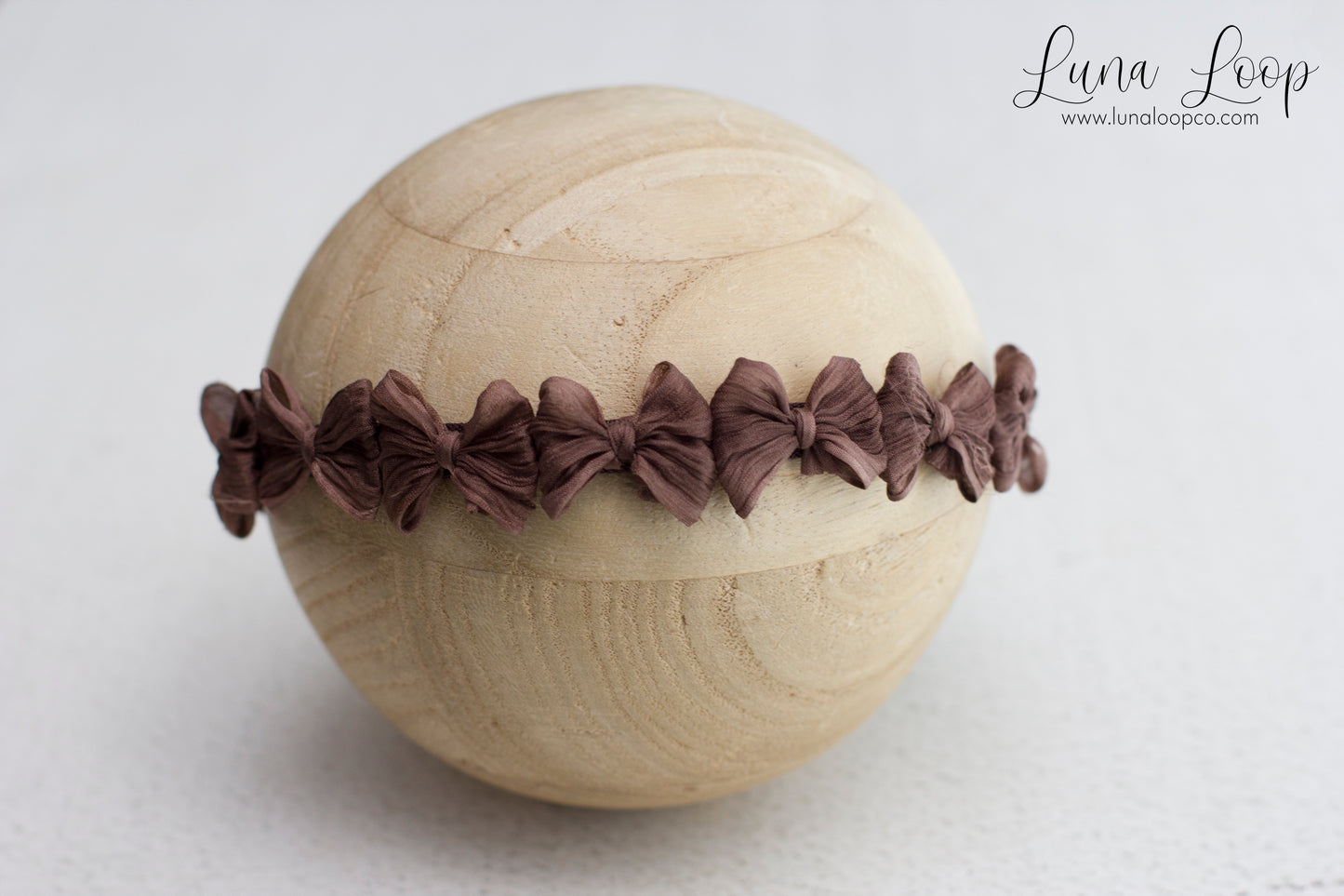 Brown | Crinkle Tiny multi bow