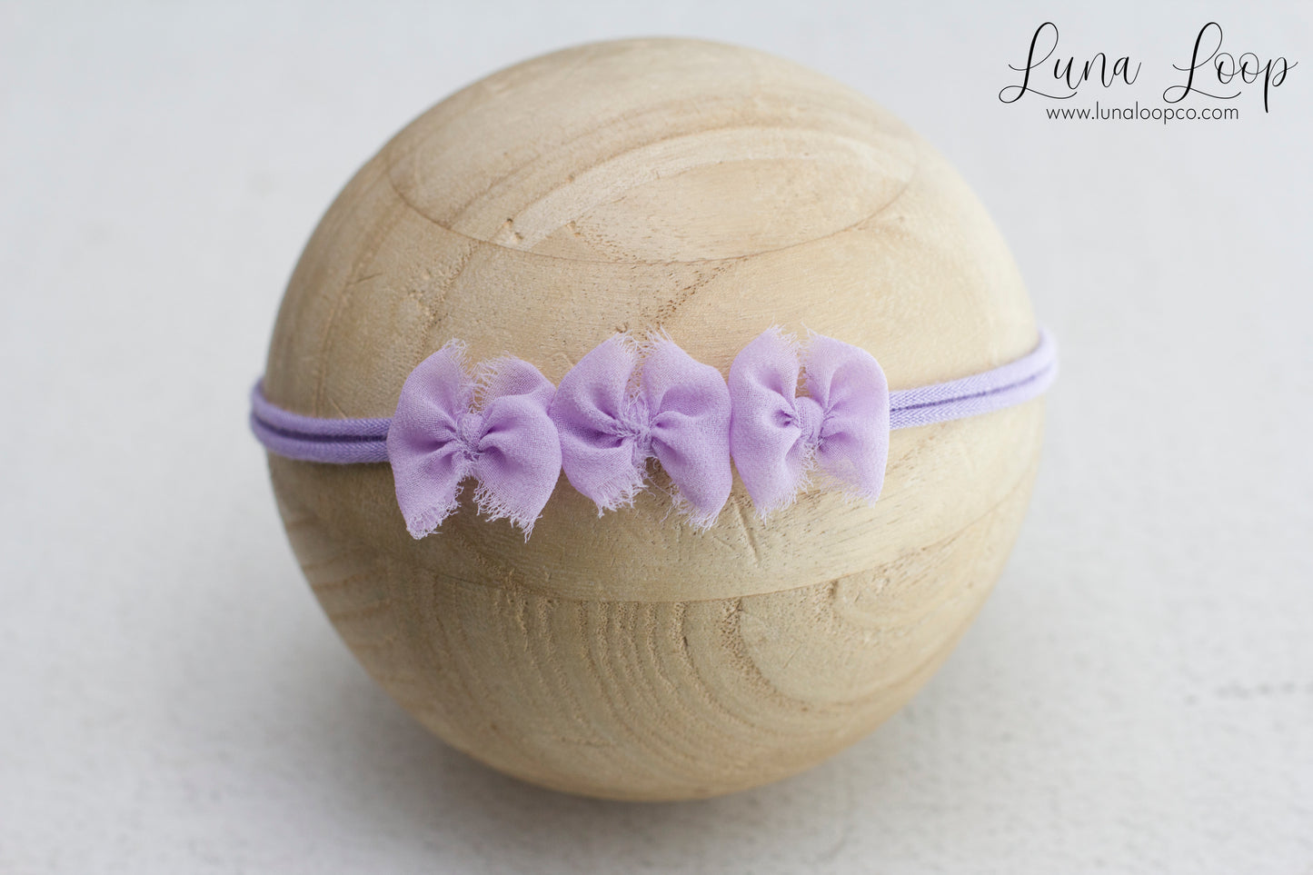 Purple | Lavender Tiny Trio bow