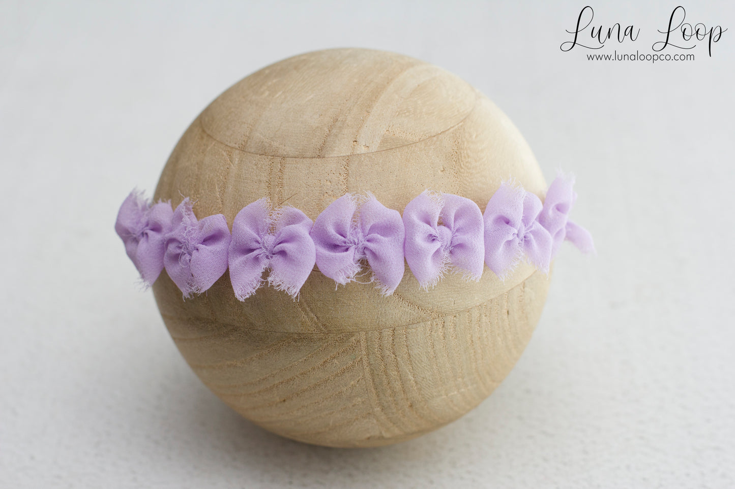 Purple | Lavender Tiny Multi bow tieback