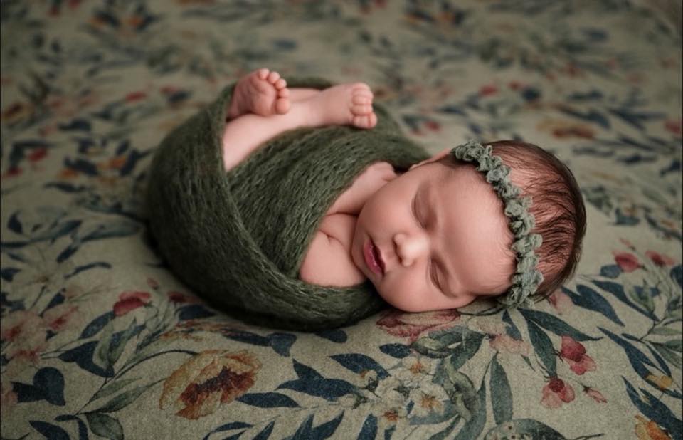 Green | Tiny multi bow tieback
