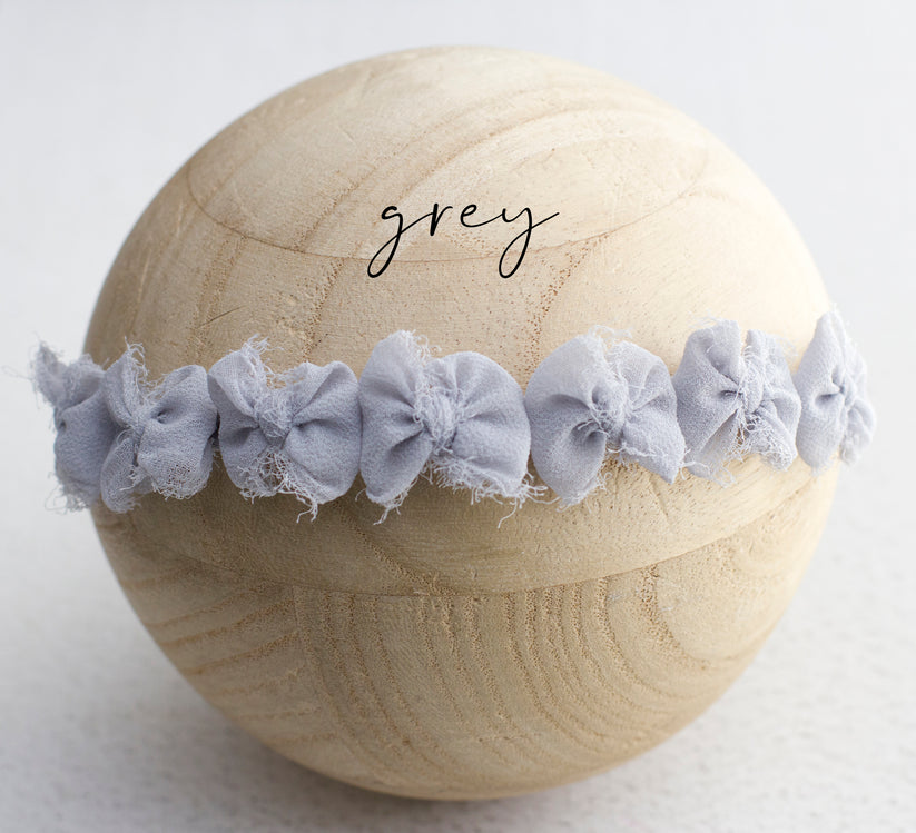 Grey | Multibow Tiny Chiffon