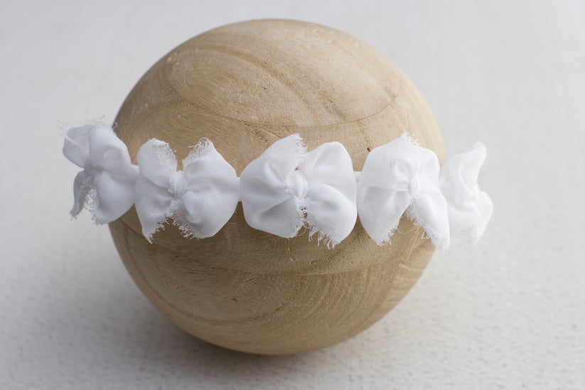 White | Multibow Chiffon
