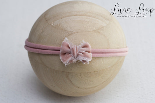 Pink | misty pink Velvet bow