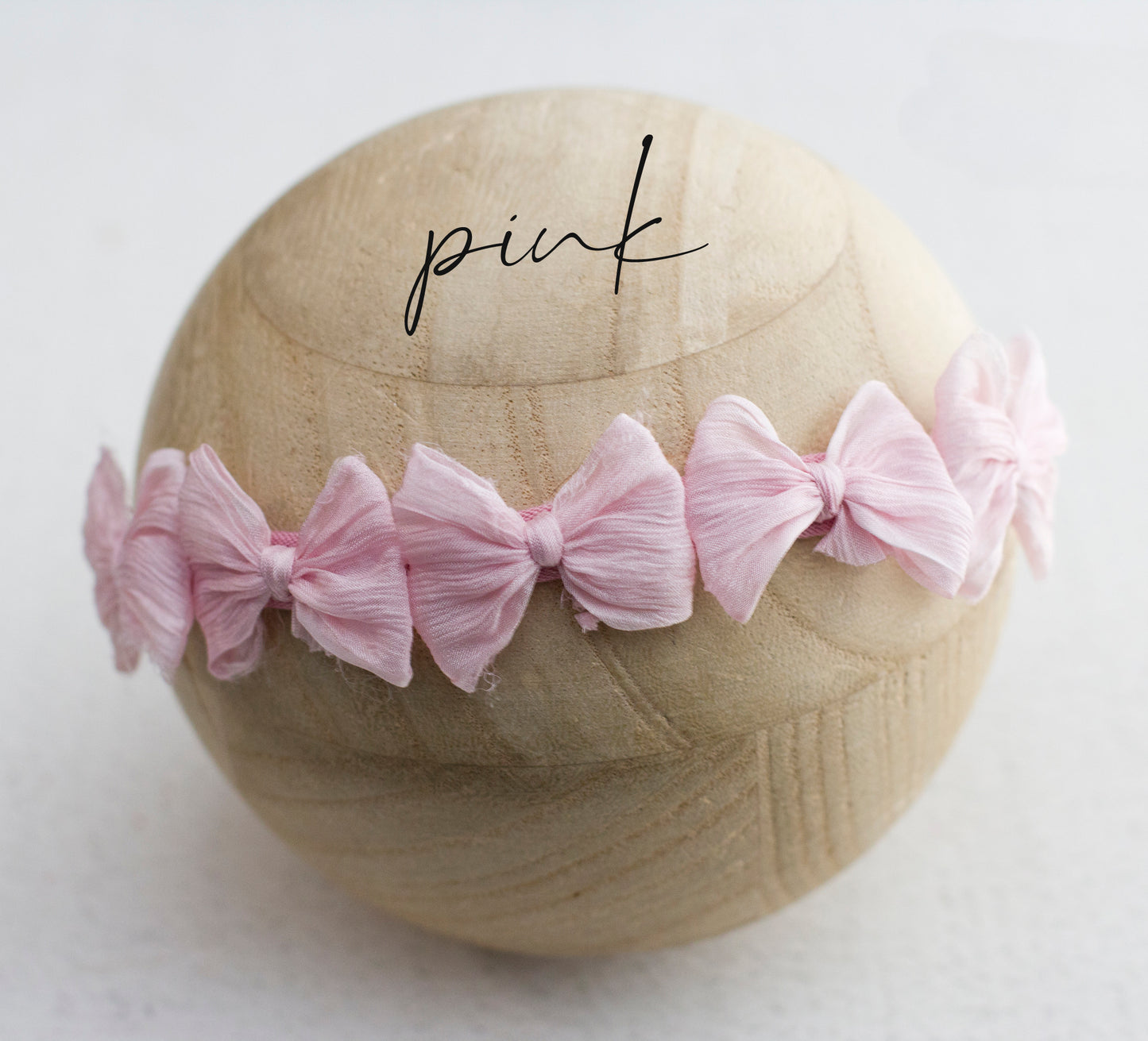 Pink | Crinkle Multi bow