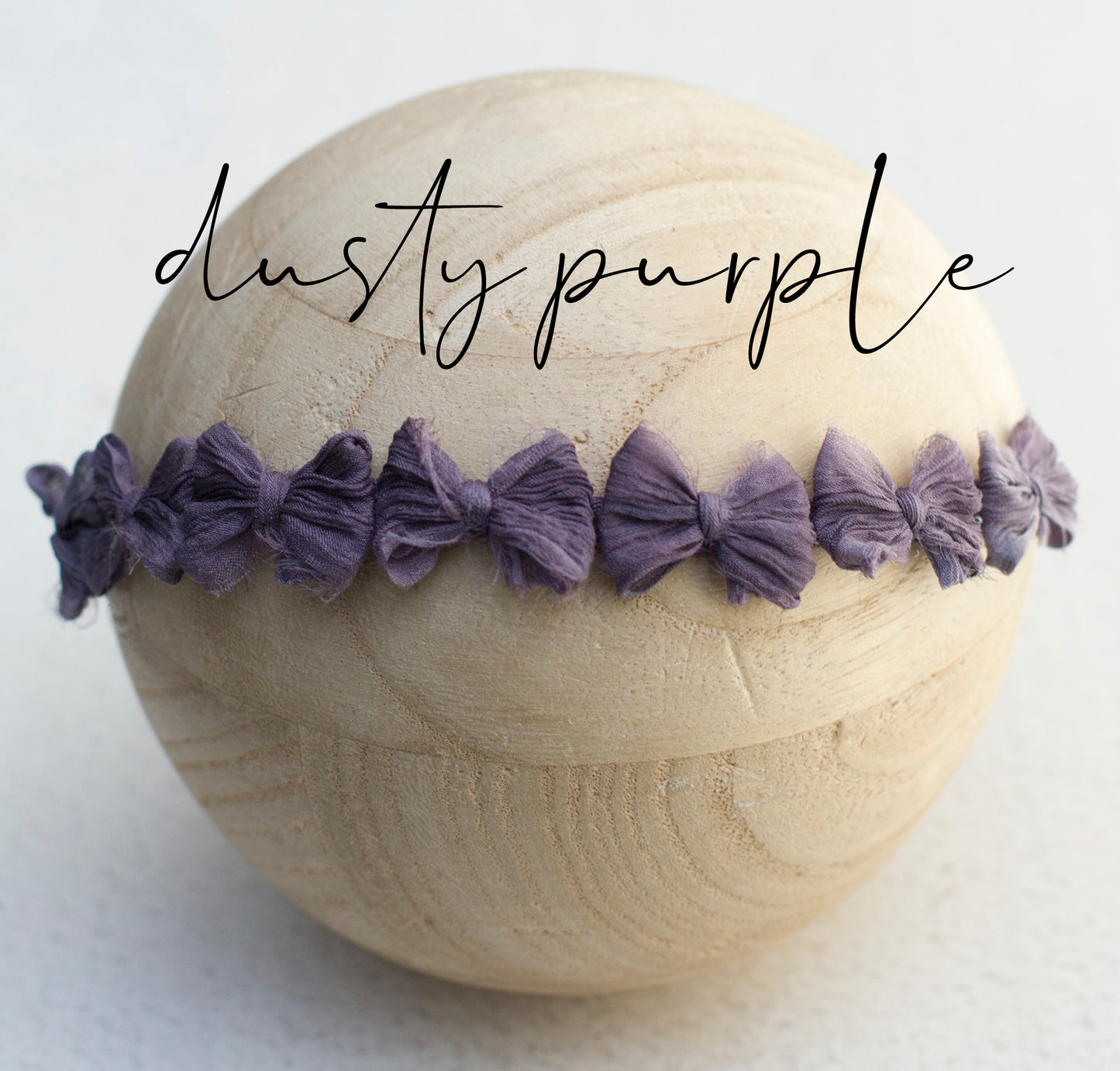 Purple | Dusty Purple Crinkle Tiny multi bow