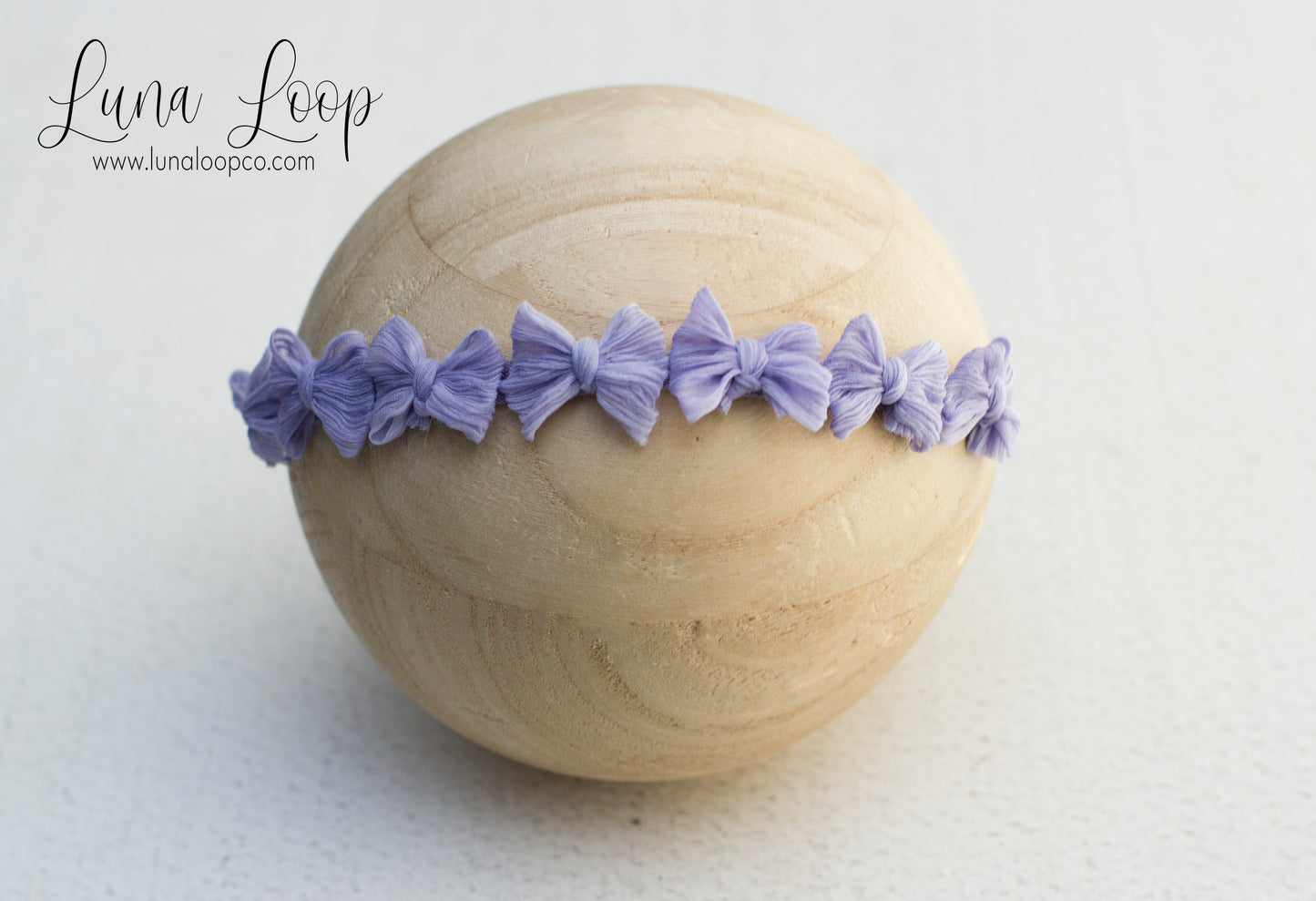 Purple | Lavender Crinkle Tiny multi bow