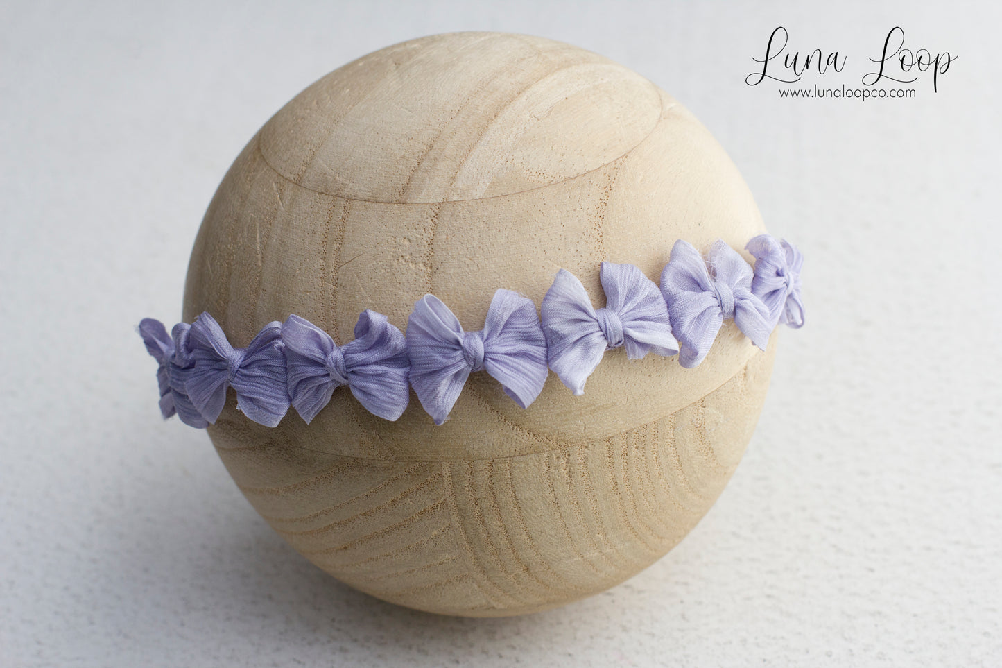 Purple | Lavender Crinkle Tiny multi bow