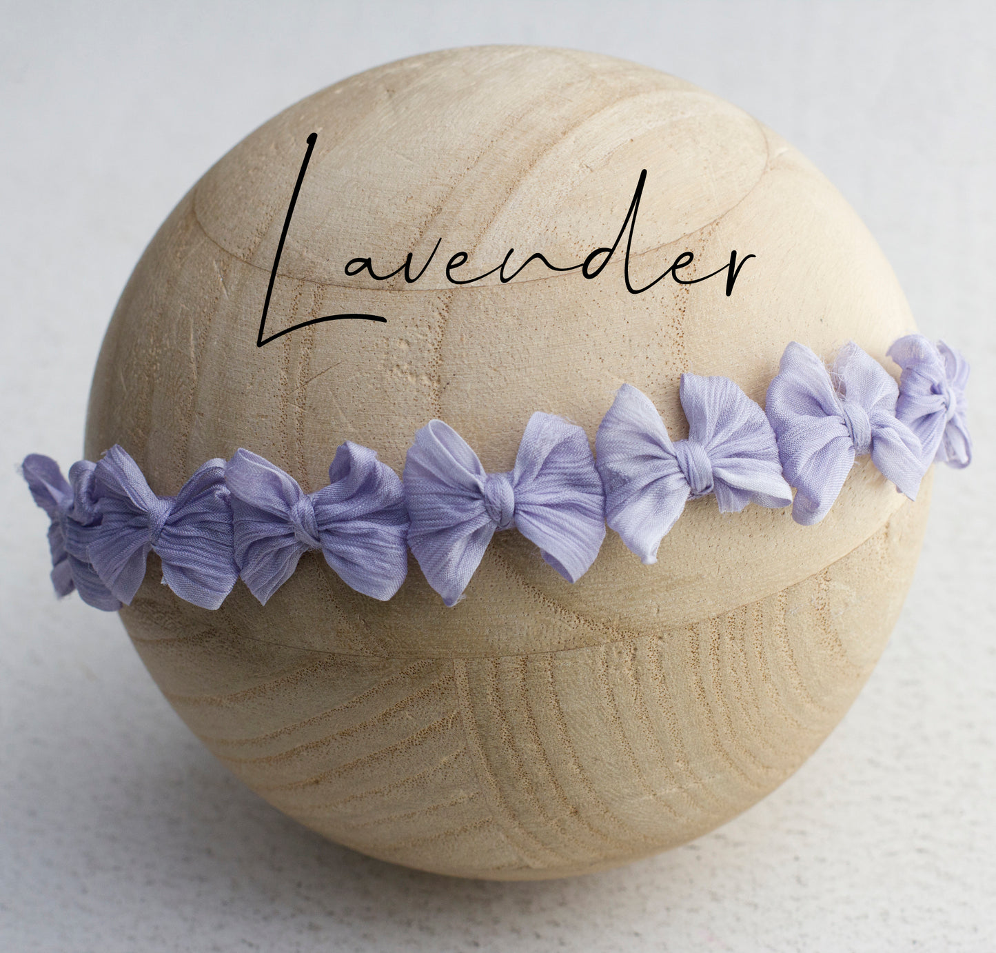 Purple | Lavender Crinkle Tiny multi bow