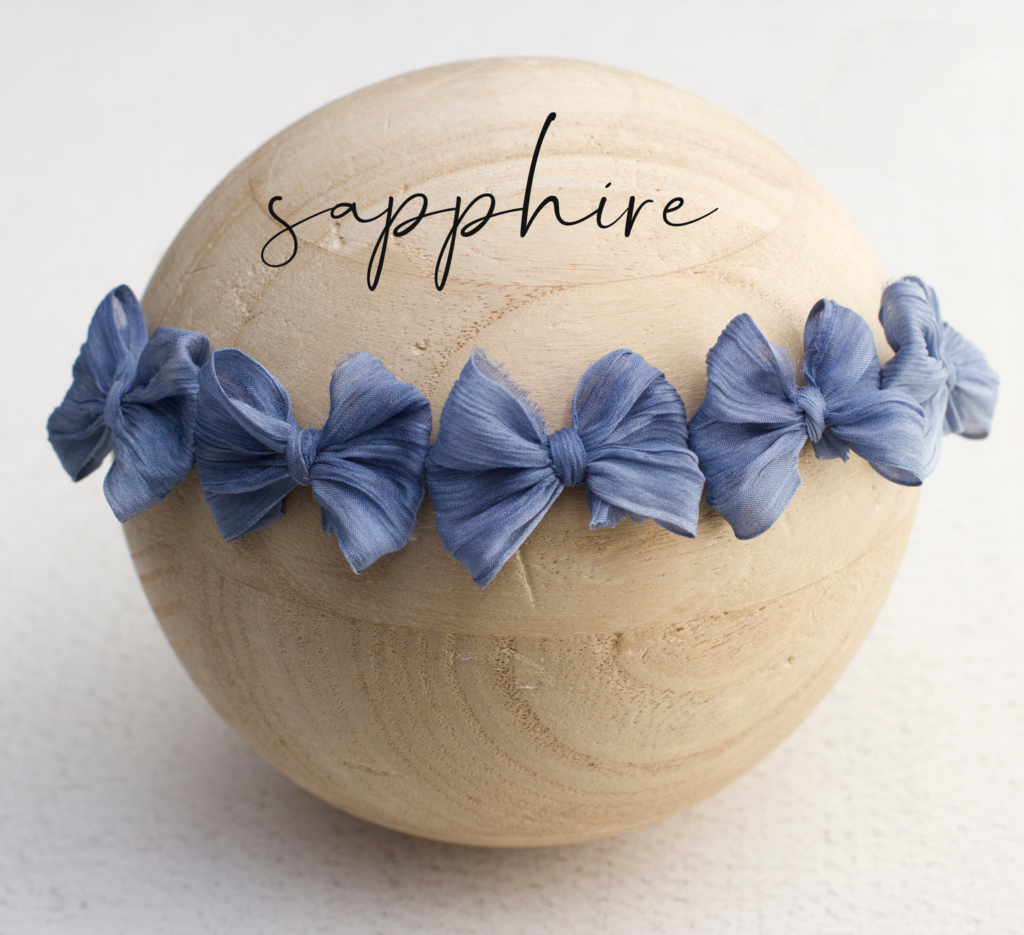 Blue | Sapphire Crinkle Multi bow