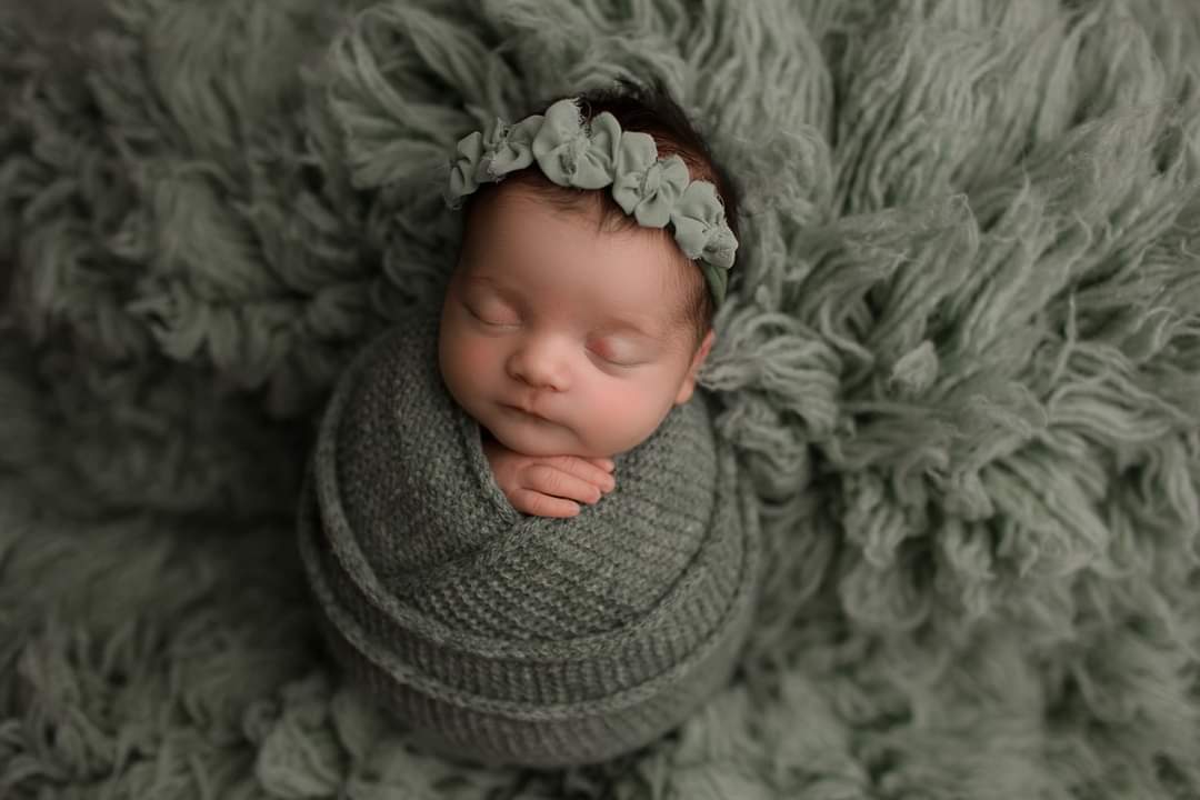 Green | Dusty Green Multi bow Chiffon