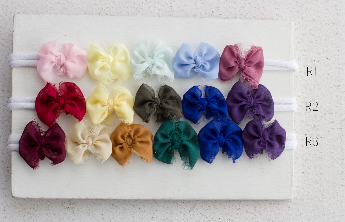 Chiffon  Multi Reg bow tieback *40 different colors* $