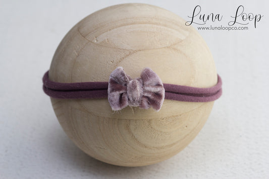 Velvet Bow - Mauve*