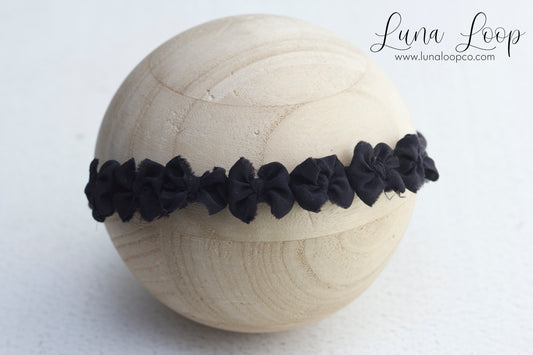 Black | Tiny Multi bow tieback
