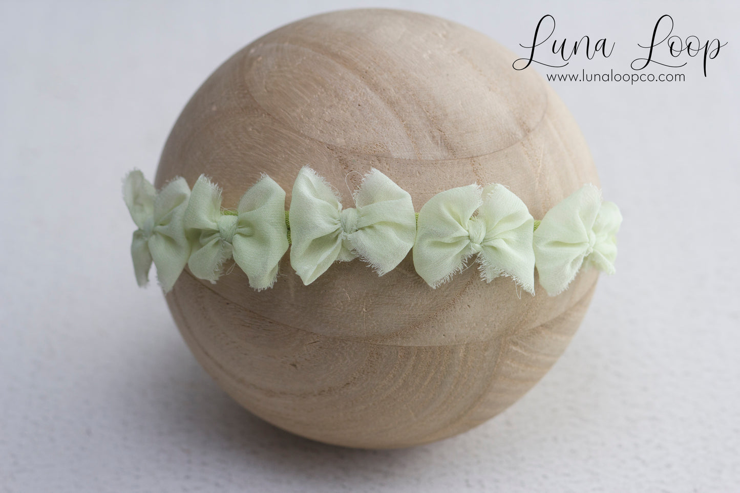 5 bow Lime tieback