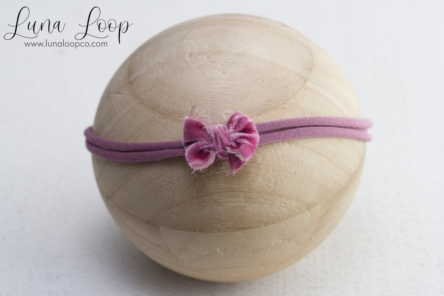 $ Pink | Berry Tiny Velvet bow