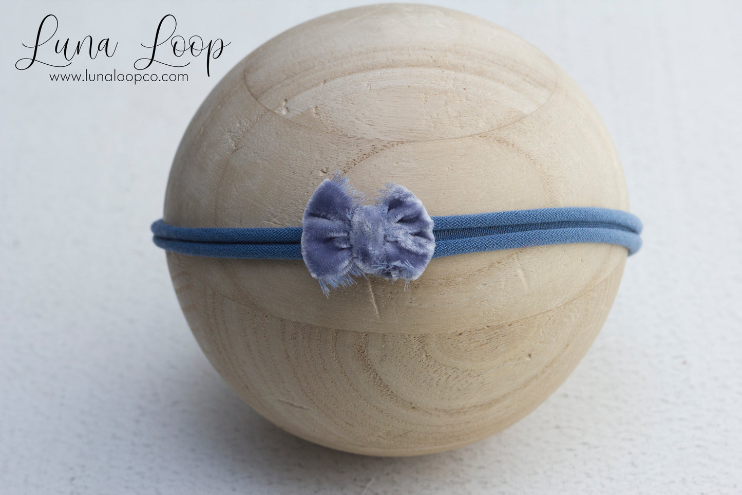 $6 Blue| Pacific Dainty Velvet tieback