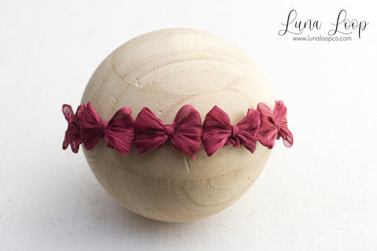 Red | Ruby Crinkle Multi bow
