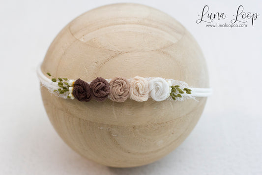 Neutral Rosette tieback