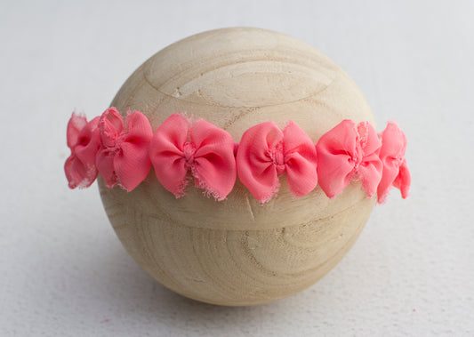 * Chiffon tieback Bright Pink